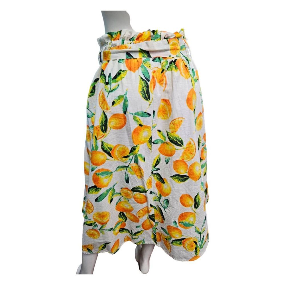 Her Destiny Orange Print Maxi skirt size Large - Picture 3 of 7